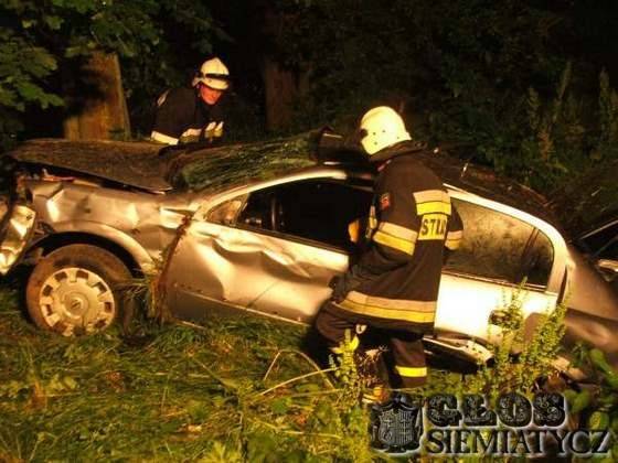 Wypadek koło Wólki Zamkowej - Trzy osoby ranne