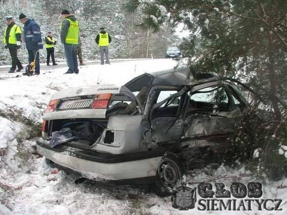 Wypadek koło Kajanki - Dwie osoby ranne