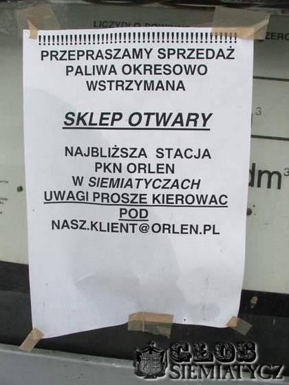 Drohiczyn bez stacji paliw