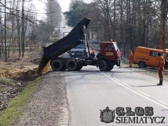 Remont mostu na Kamionce