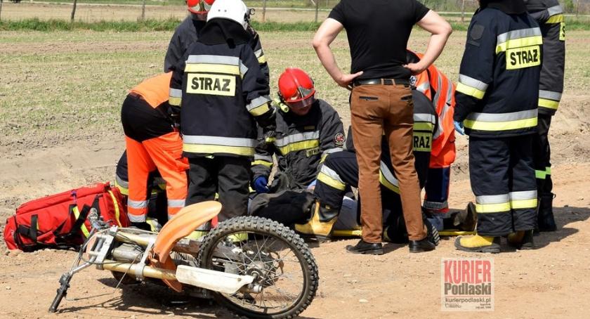 Pijany motocyklista