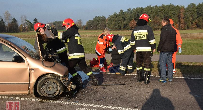 Wypadek na trasie Siemiatycze - Ciechanowiec