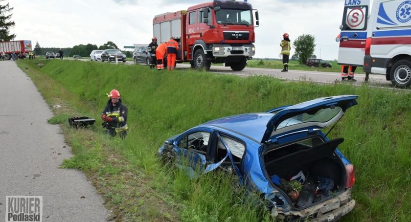 Ciągnik nie ustąpił pierwszeństwa 