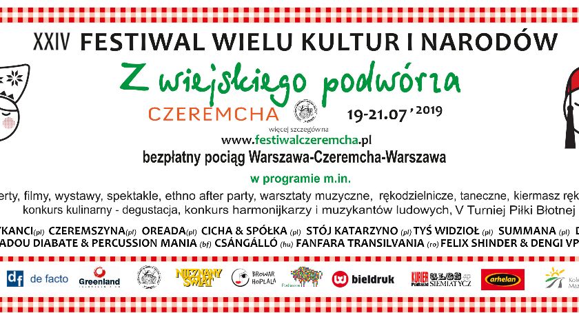 XXIV Festiwal Wielu Kultur i Narodów „Z wiejskiego podwórza”  19 - 21 LIPCA 2019