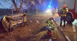 Wypadek na drodze do Hajnówki