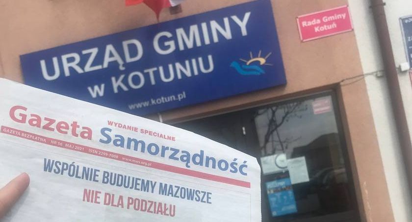 Trwa dystrybucja 150 000 gazet - NIE dla podziału Mazowsza