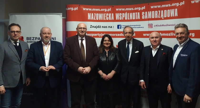 Wł. Bartoszewski i  P. Zgorzelski z wizytą w siedzibie MWS