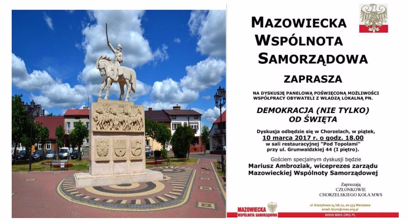 Wiceprezes Ambroziak przyjedzie w piątek do Chorzel. 