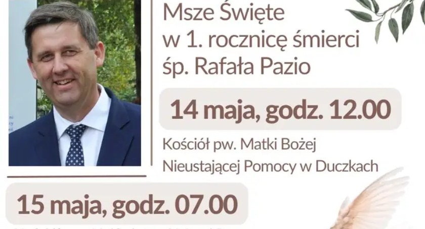 Msze Święte w 1.rocznicę śmierci Rafała Pazio