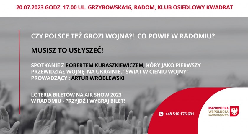 Czy Polsce też grozi wojna?! Debata w Radomiu 20.07.2023 r.
