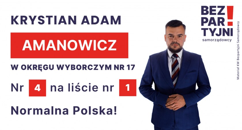 AMANOWICZ KRYSTIAN ADAM - OKRĘG WYBORCZY NR 17 - nr 4 na liście - Sejm 2023