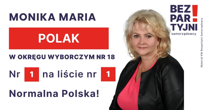POLAK MONIKA MARIA - OKRĘG WYBORCZY NR 18 - nr 1 na liście - Sejm 2023