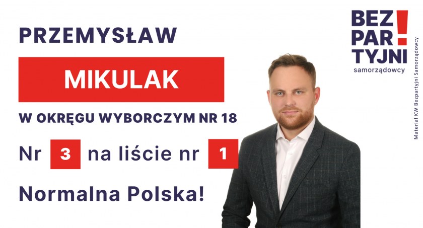 MIKULAK PRZEMYSŁAW - OKRĘG WYBORCZY NR 18 - nr 3 na liście - Sejm 2023