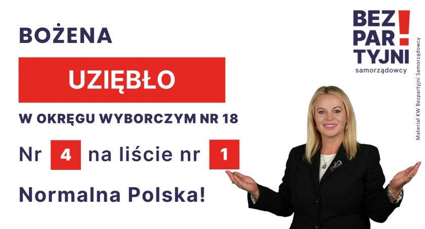 UZIĘBŁO BOŻENA - OKRĘG WYBORCZY NR 18 - nr 4 na liście - Sejm 2023