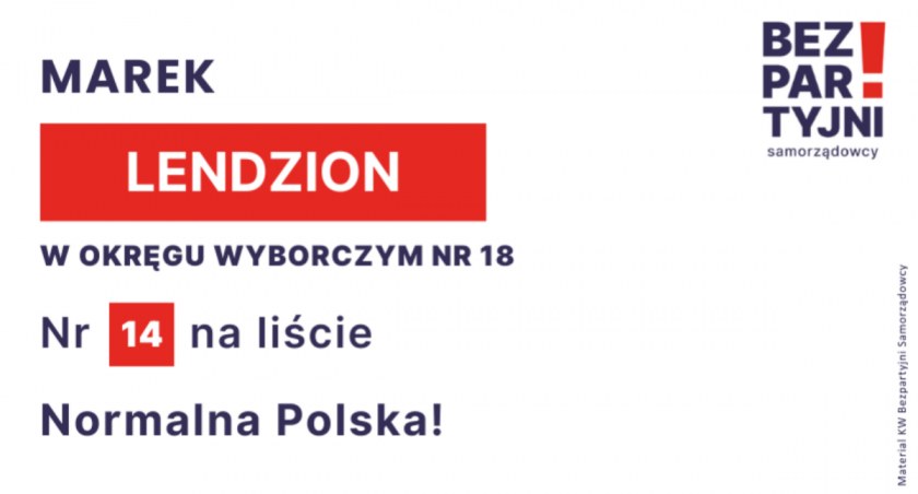 LENDZION MAREK - OKRĘG WYBORCZY NR 18 - nr 14 na liście - Sejm 2023