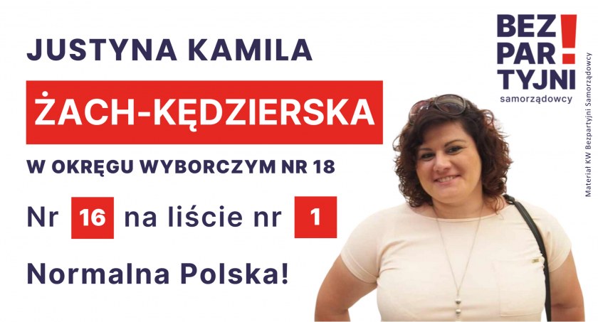 ŻACH-KĘDZIERSKA JUSTYNA KAMILA - OKRĘG WYBORCZY NR 18 - nr 16 na liście - Sejm 2023