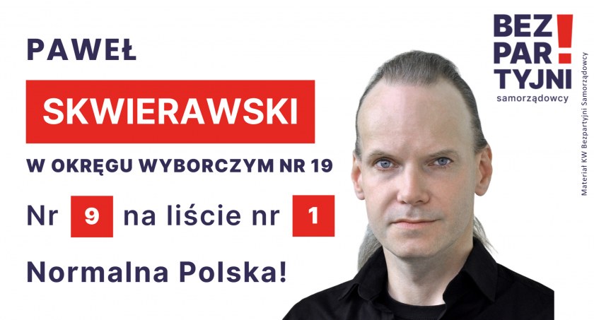SKWIERAWSKI PAWEŁ - OKRĘG WYBORCZY NR 19 - nr 9 na liście - Sejm 2023