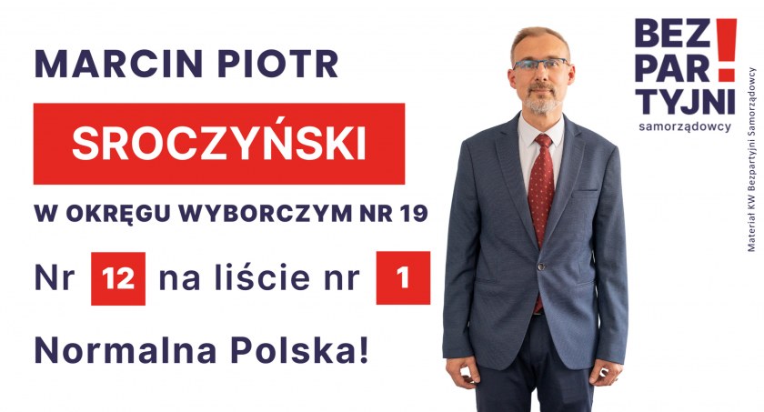 SROCZYŃSKI MARCIN PIOTR - OKRĘG WYBORCZY NR 19 - nr 12 na liście - Sejm 2023