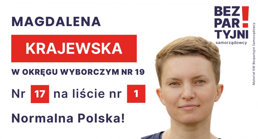 KRAJEWSKA MAGDALENA - OKRĘG WYBORCZY NR 19 - nr 17 na liście - Sejm 2023