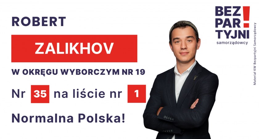 ZALIKHOV ROBERT - OKRĘG WYBORCZY NR 19 - nr 35 na liście - Sejm 2023