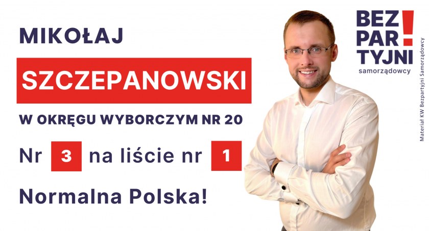 SZCZEPANOWSKI MIKOŁAJ - OKRĘG WYBORCZY NR 20 - nr 3 na liście - Sejm 2023