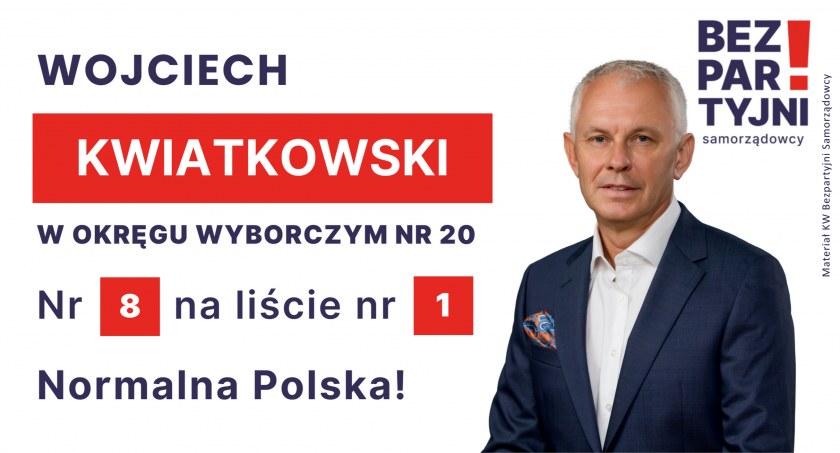 KWIATKOWSKI WOJCIECH - OKRĘG WYBORCZY NR 20 - nr 8 na liście - Sejm 2023
