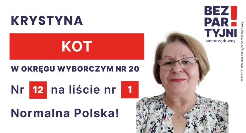 KOT KRYSTYNA - OKRĘG WYBORCZY NR 20 - nr 12 na liście - Sejm 2023