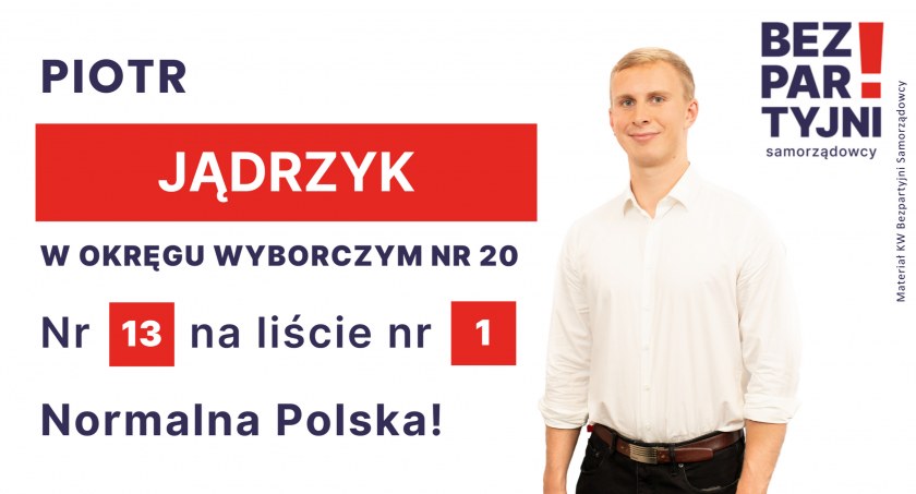 JĄDRZYK PIOTR - OKRĘG WYBORCZY NR 20 - nr 13 na liście - Sejm 2023
