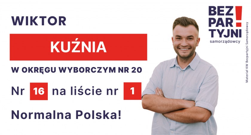 KUŹNIA WIKTOR - OKRĘG WYBORCZY NR 20 - nr 16 na liście - Sejm 2023