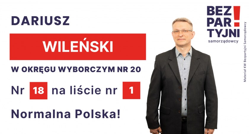 WILEŃSKI DARIUSZ - OKRĘG WYBORCZY NR 20 - nr 18 na liście - Sejm 2023