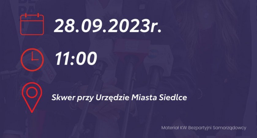 Dziś konferencja prasowa BS w Siedlcach [okręg 18]