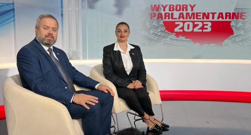L. Karapetyan oraz Ł. Malczyk w TVP Warszawa