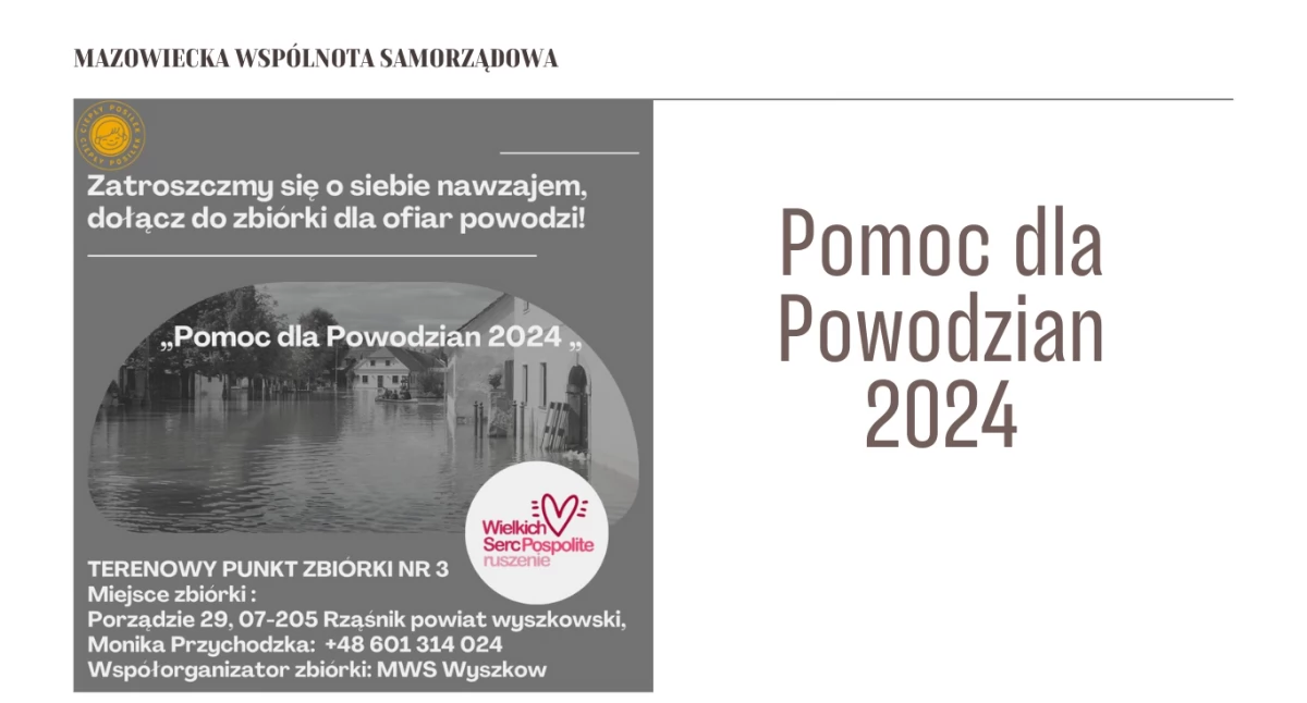 Wyszków dla powodzian 