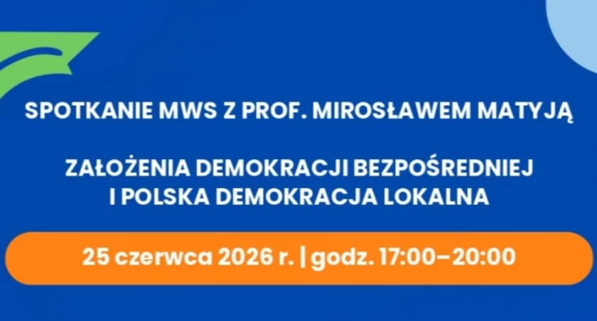 Założenia demokracji bezpośredniej i polska demokracja lokalna - spotkanie z prof. Mirosławem Matyją