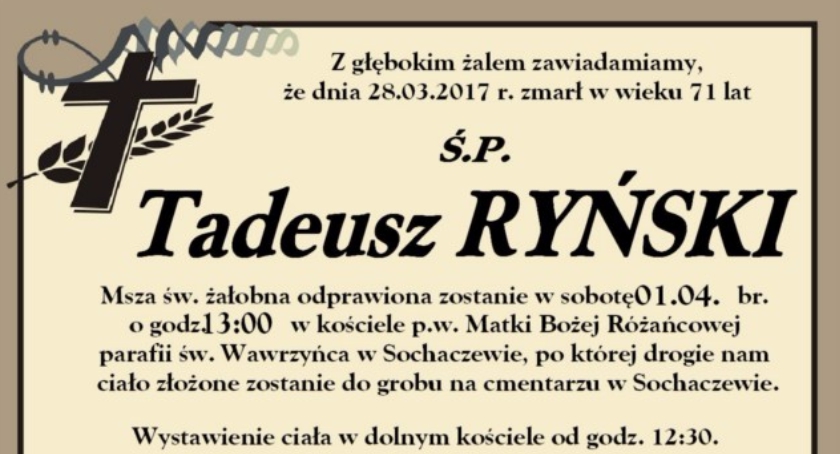 Żegnamy Tadeusza Ryńskiego