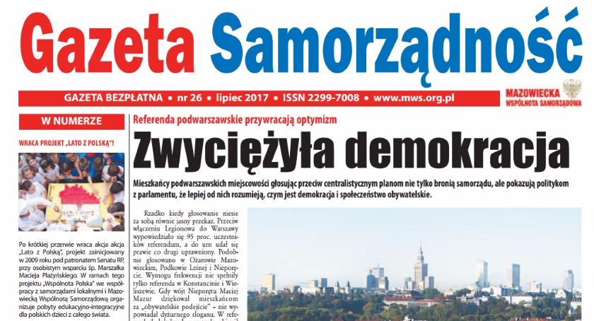 26 nr gazety Samorządność. Zapraszamy do lektury