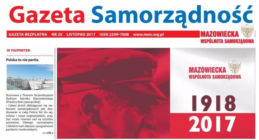 Listopadowy 29 nr gazety Samorządność