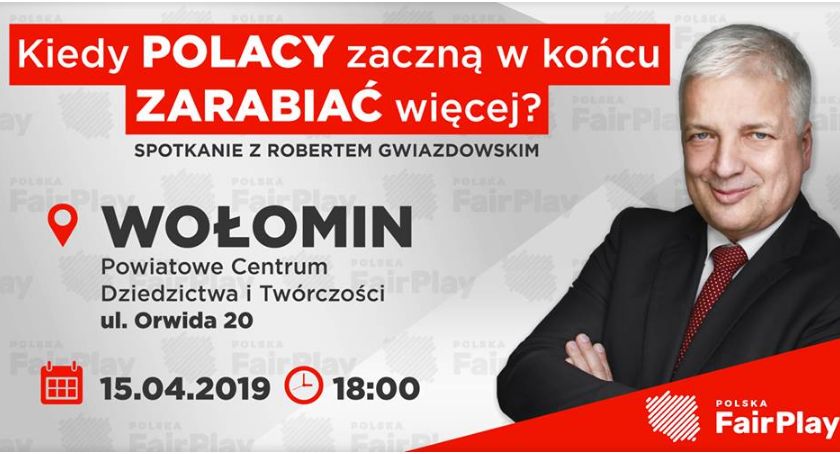 Spotkanie z Robertem Gwiazdowski w Wołominie