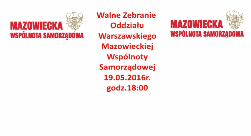 Walne Zebranie Oddziału Warszawskiego MWS