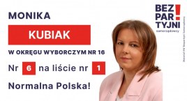 KUBIAK MONIKA - OKRĘG WYBORCZY NR 16 - nr 6 na liści…