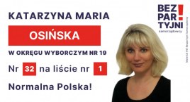 OSIŃSKA KATARZYNA MARIA - OKRĘG WYBORCZY NR 19 - nr &hellip;