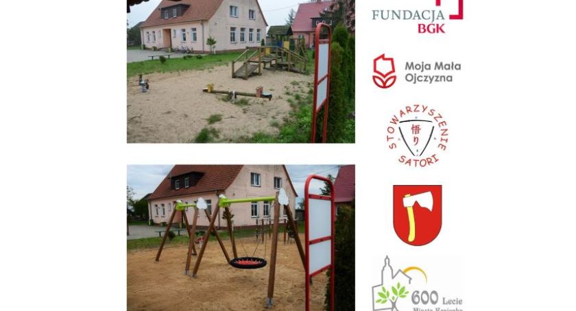 Stowarzyszenie Satori pomogło w odbudowie placu zabaw