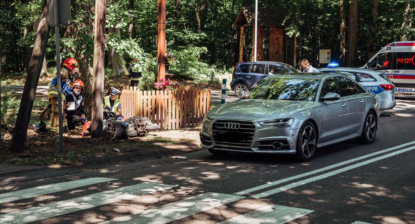Motorower zderzył się z Audi