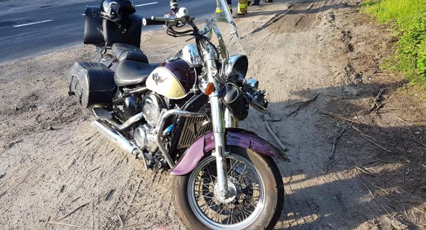 Dwa wypadki z udziałem motocyklistów