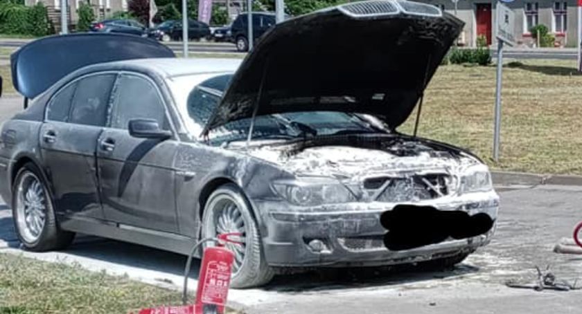 Pożar samochodu osobowego w Jastrowiu