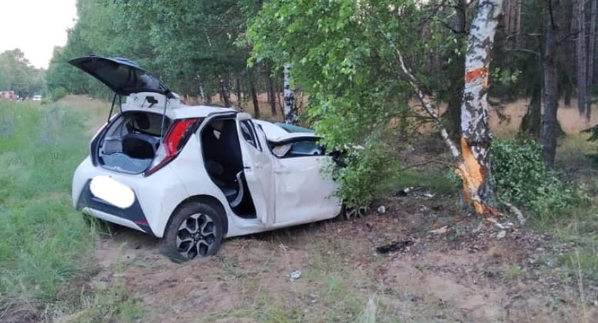 Wypadek na trasie Krajenka - Skórka