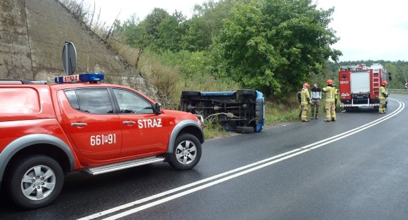 Kolizja przy wiadukcie w Złotowie