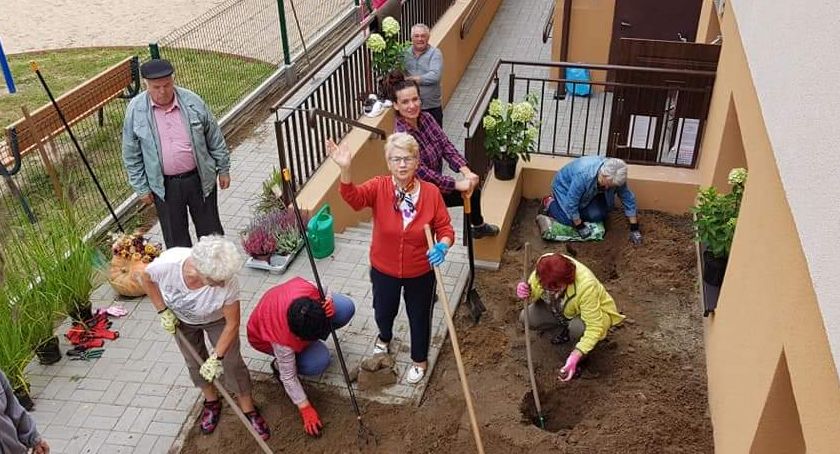 Seniorzy zagospodarowali ogródek 