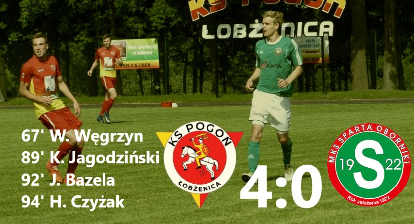 Pogoń Łobżenica pokonała Spartę Oborniki