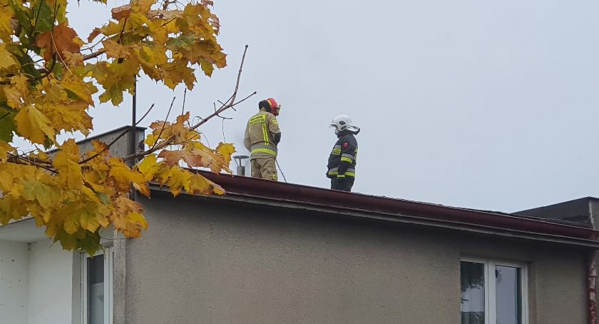 Pożar komina w Krajence